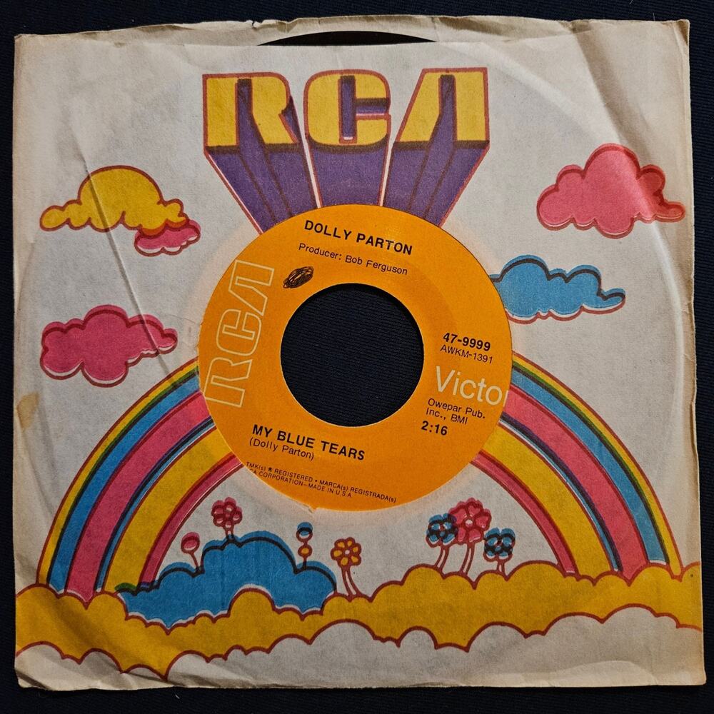 Dolly Parton My Blue Tears 47-9999 RCA Victor 7" Vinyl Record